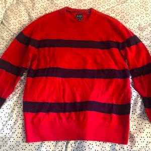 NWOT GAP red striped sweater